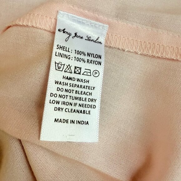 NEW AMY JANE LONDON Amy Jane London Evangeline Ruffle Maxi Dress Pink Size XS - Picture 9 of 15